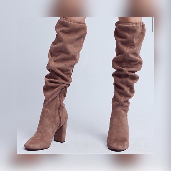 New Faryl RobinSofia Vegan Suede Knee-High Boots